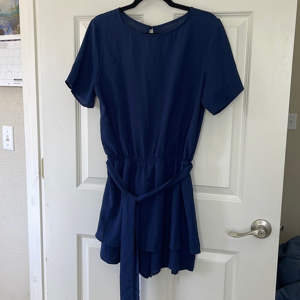 Navy Blue Romper